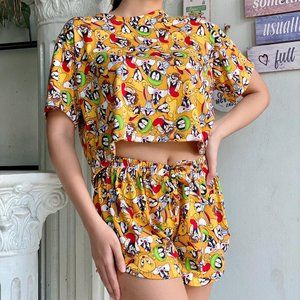 Angela Collection Tie Dye Tiktok Short & Top TT505